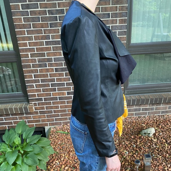 🧥 Fluted Faux Leather Jacket 💕 3 items for $20💕 - Picture 2 of 4